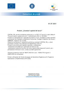 Comunicat de presă