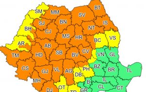 Ploi abundente, grindină și vijelii în tot județul