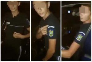 VIDEO. Un tânăr din Timiș se dădea drept polițist cu ajutorul unui tricou cumpărat de pe internet