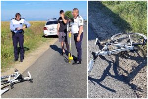 Biciclist accidentat la Șiria