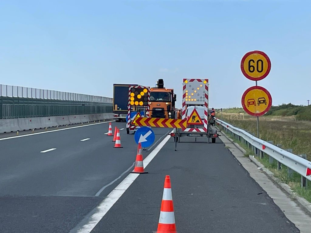 Reparaţii în “doru’ lelii” pe autostradă