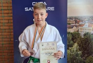 Matei Kunszabo, medaliat cu bronz pe tatami la Cupa CSM Satu Mare
