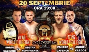 Fighterul arădean Eduard Gafencu îşi pune în joc centura mondială la kickboxing