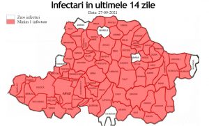 Covid Arad: 32 de pacienți la ATI și 24 de comune și orașe „în roșu”