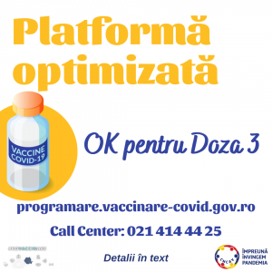 A început programarea în platformă pentru doza a III-a
