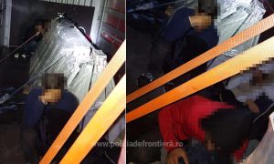 Turci și sirieni ascunși printre piese metalice, depistați la frontiera Nădlac II