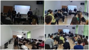 Agresivitatea verbală, discutată de polițiști cu elevii Liceului Tehnologic din Vinga