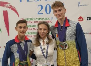 CSU Arad are campioni europeni de juniori la aerobic! Branda şi Popa, performerii de la Pesaro